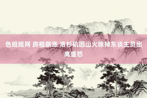 色姐姐网 房租飙涨 洛杉矶因山火除掉东谈主员出离盛怒