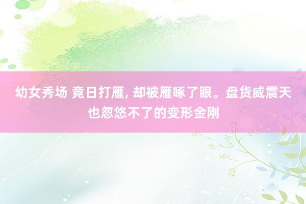 幼女秀场 竟日打雁， 却被雁啄了眼。盘货威震天也忽悠不了的变形金刚